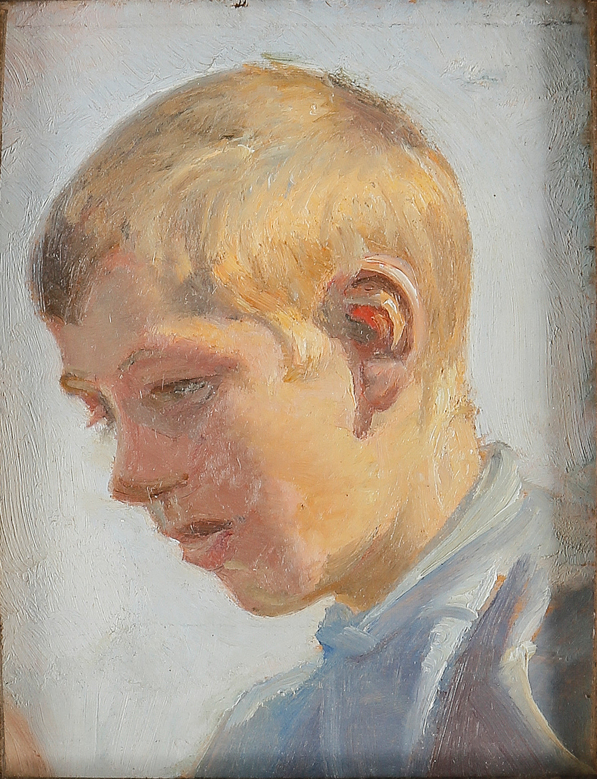 Portrait d’un garçon. Étude. - Michael Peter Ancher - Alpha Reproduction