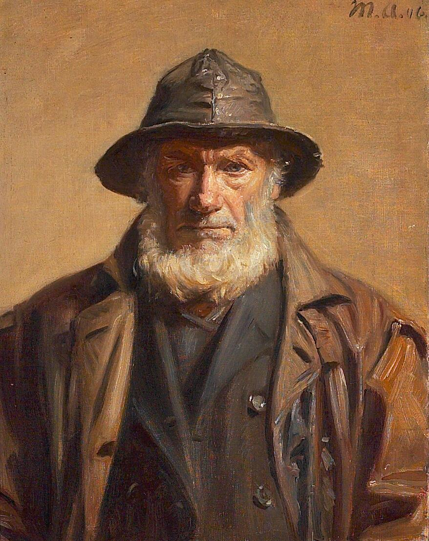 Portrait d’un pêcheur de Skagen. - Michael Peter Ancher - Alpha Reproduction