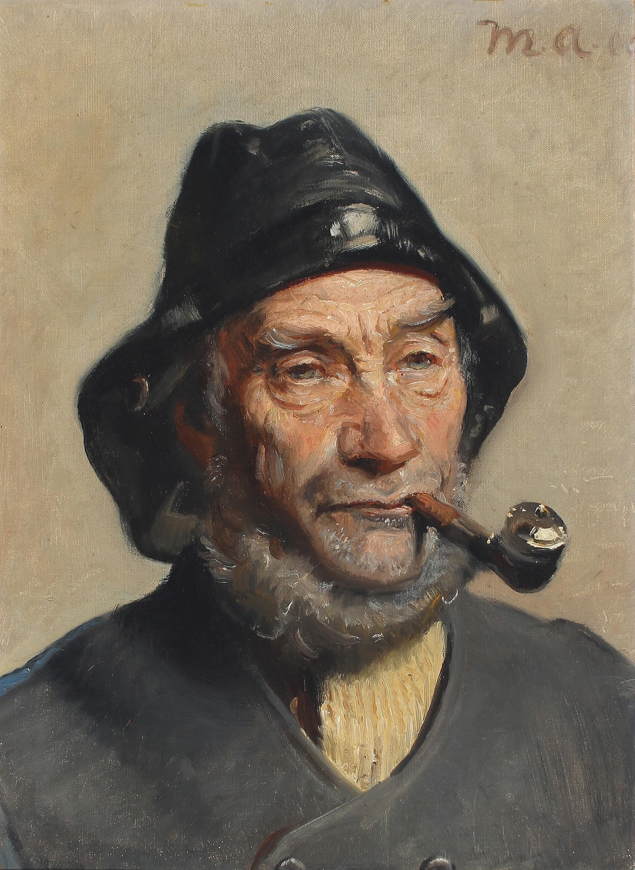 Portrait d’un pêcheur. - Michael Peter Ancher - Alpha Reproduction