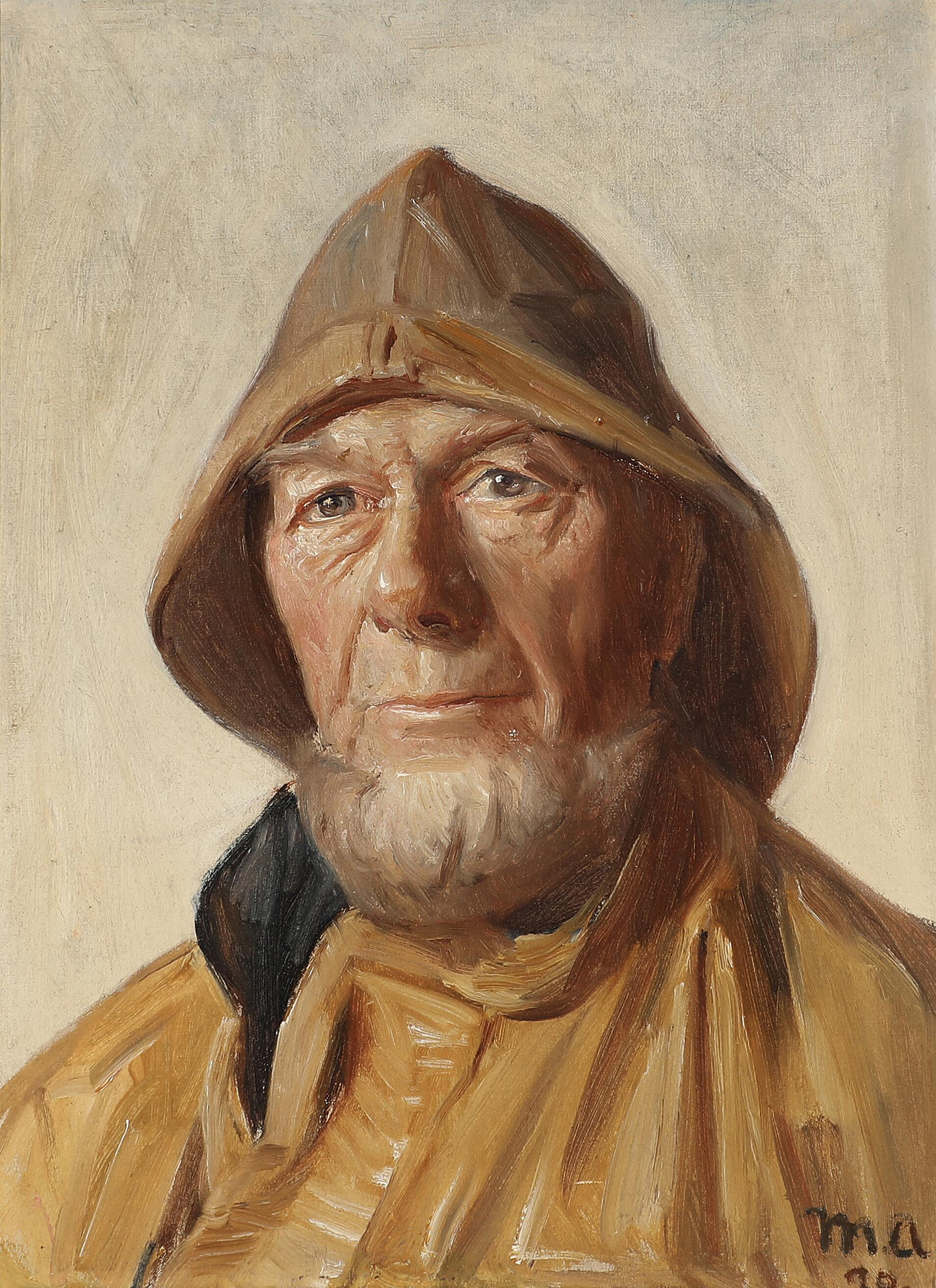 Portrait d’un pêcheur de Skagen. 1890. - Michael Peter Ancher - Alpha Reproduction