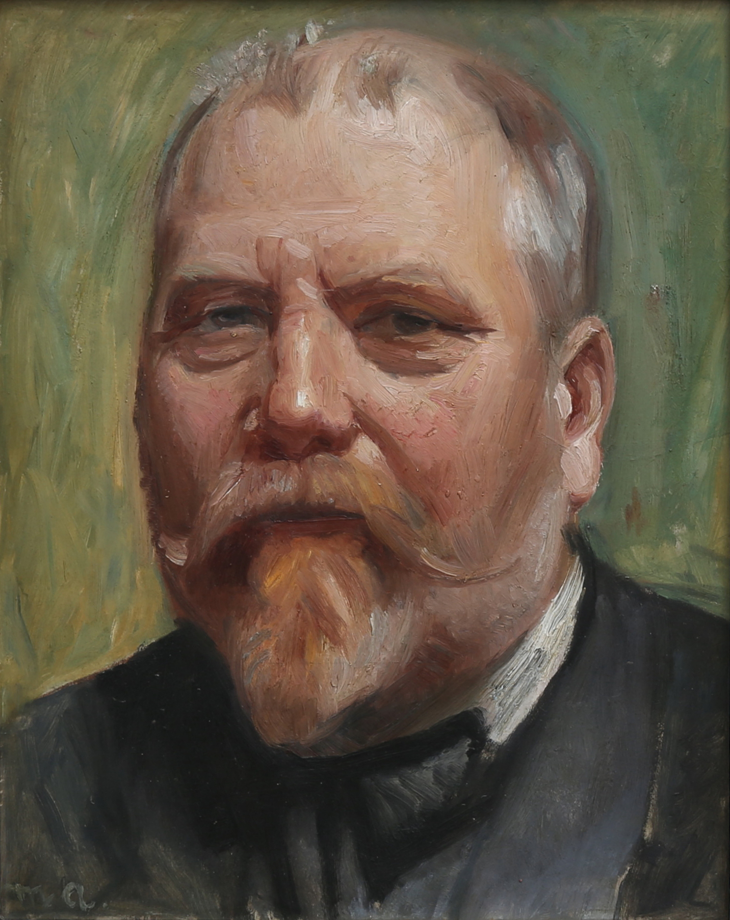 Portrait du peintre Carl Møller. - Michael Peter Ancher - Alpha Reproduction