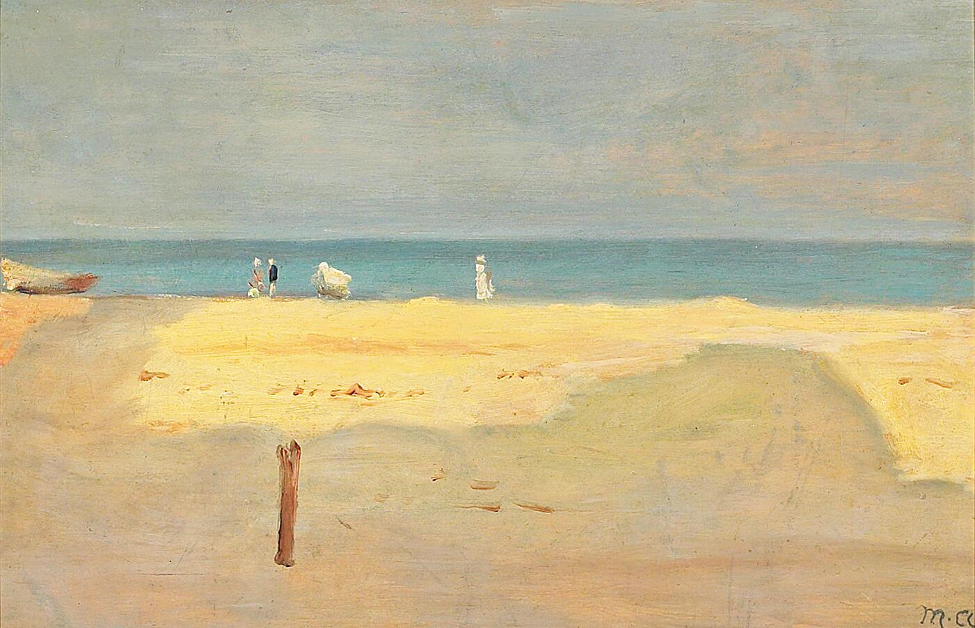 Une journée d’été à la plage de Skagen. - Michael Peter Ancher - Alpha Reproduction