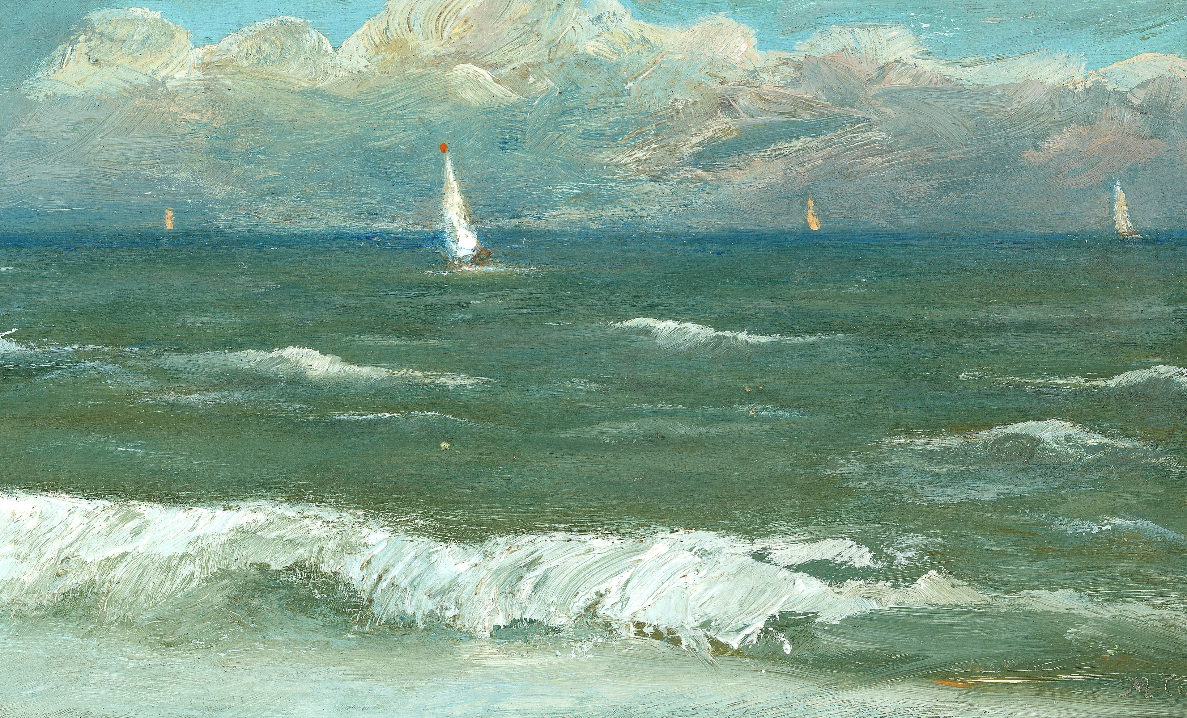 Journée d’été à la mer à Skagen. - Michael Peter Ancher - Alpha Reproduction