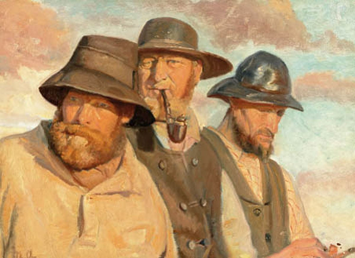 Trois pêcheurs de Skagen. - Michael Peter Ancher - Alpha Reproduction