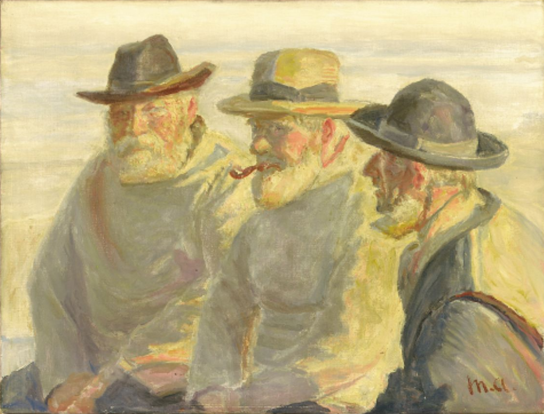 Trois pêcheurs sur la plage de Skagen. - Michael Peter Ancher - Alpha Reproduction