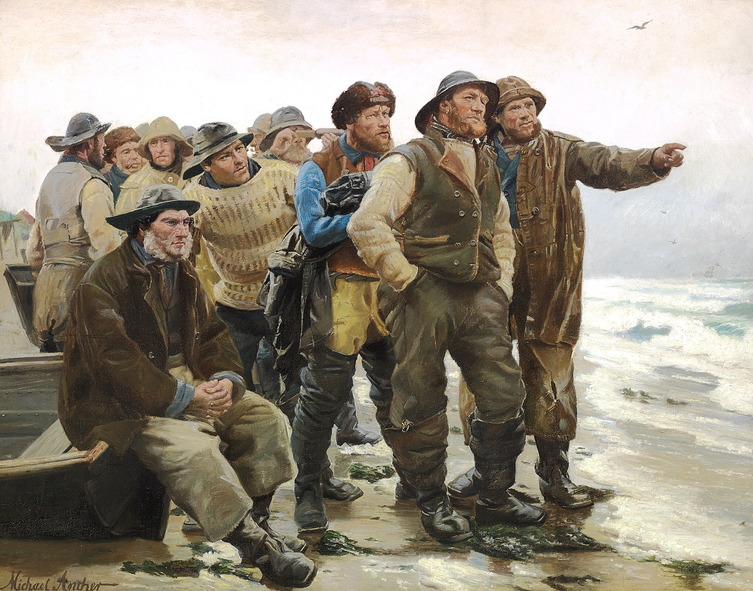 Va-t-il arrondir le point ? (2) - Michael Peter Ancher - Alpha Reproduction