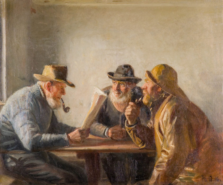 Pêcheurs à l'auberge - Michael Peter Ancher