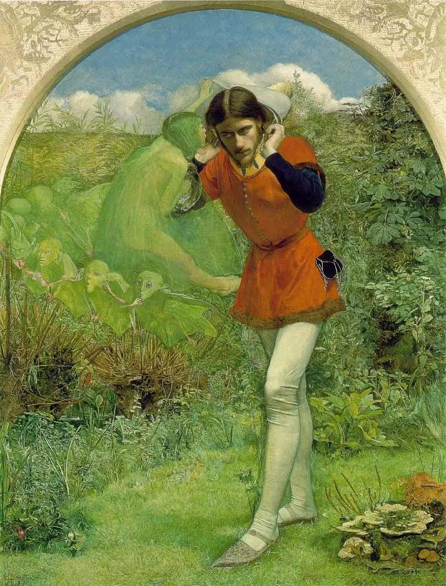 Ferdinand tiltrukket av Ariel - John Everett Millais

Source:
Ferdinand attiré par Ariel - John Everett Millais