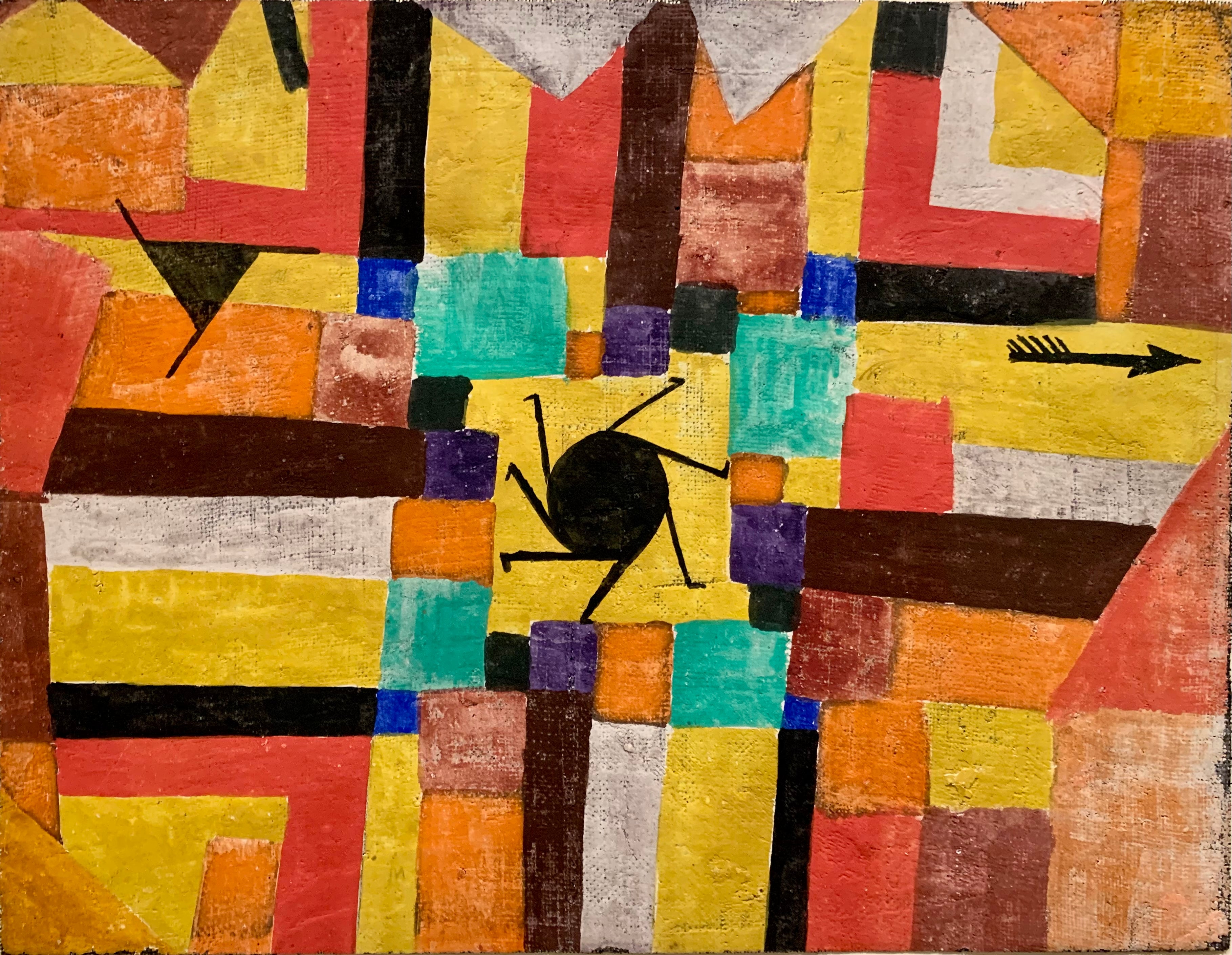 Med den svarte solen som snur og pilen - Paul Klee