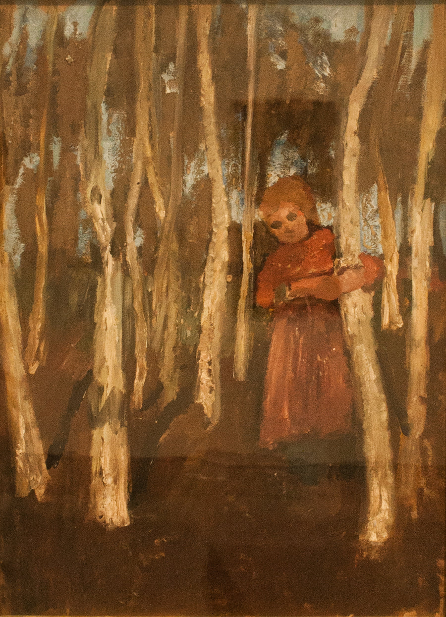 Fille dans le bois de bouleaux (1903) - Paula Modersohn-Becker