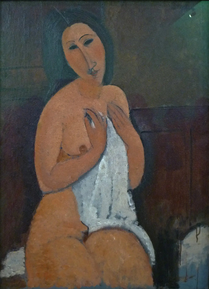 Nå sitter med skjorte - Amedeo Modigliani