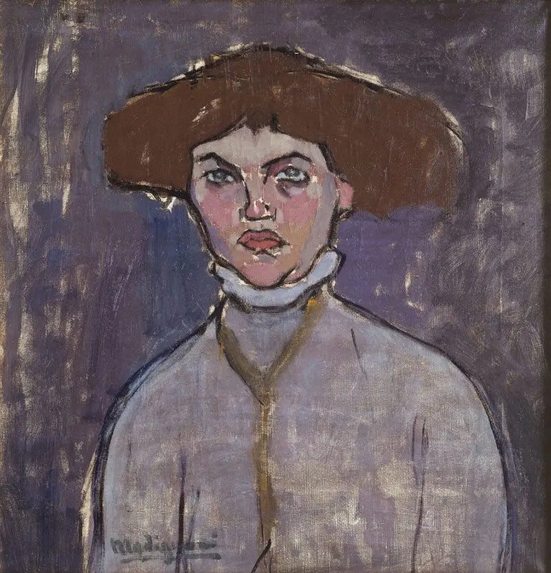 Buste av ung kvinne - Amedeo Modigliani