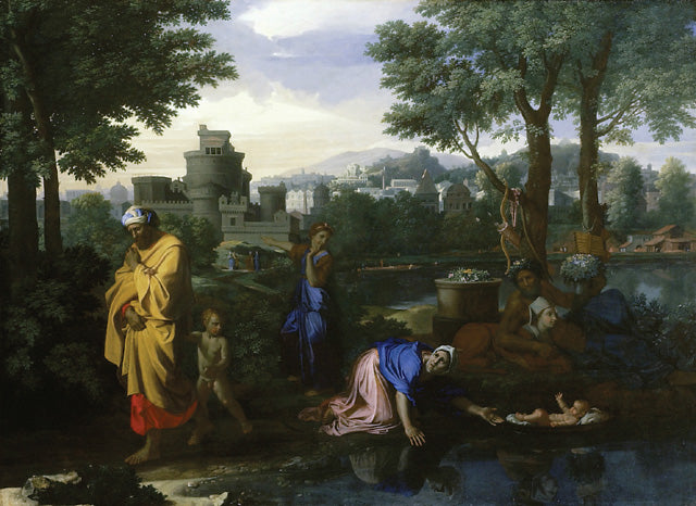Moïse exposé sur les eaux - Nicolas Poussin