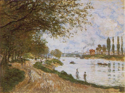 Reproduction du tableau « L'île de La Grande Jatte - Claude Monet » par Alpha Reproduction en peinture à l’huile