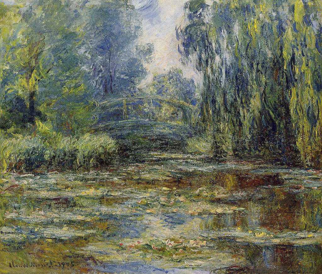 Nymphéas med den japanske broen (1899) – Claude Monet