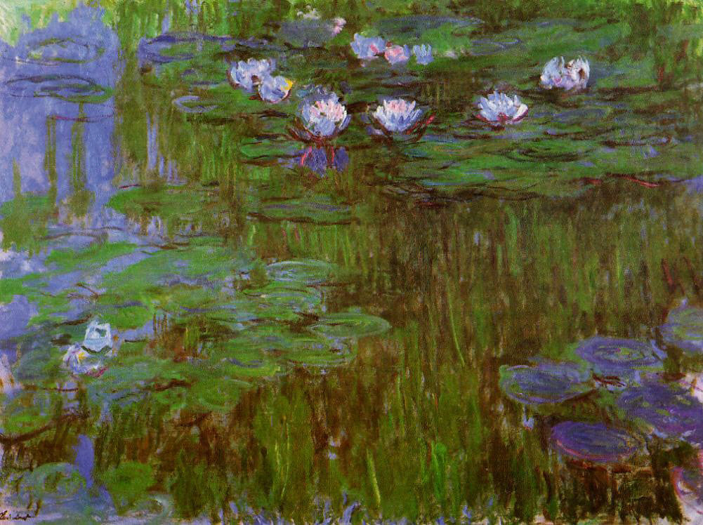 🌿 Nymfeas og grønne refleksjoner, Claude Monet