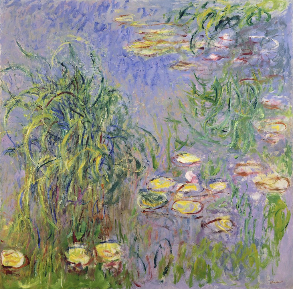 🎨 Nymfeas med refleksjoner og bevegelig vegetasjon