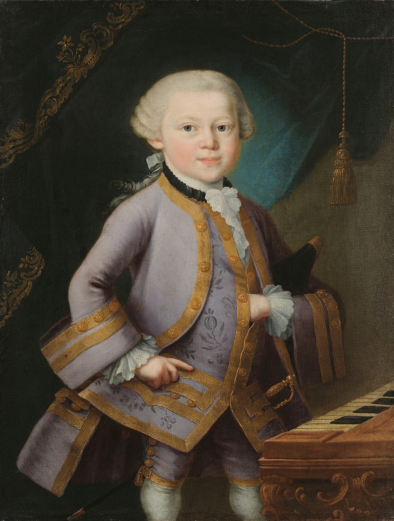 Mozart i en alder av seks år – Tilskrevet Leopold Mozart