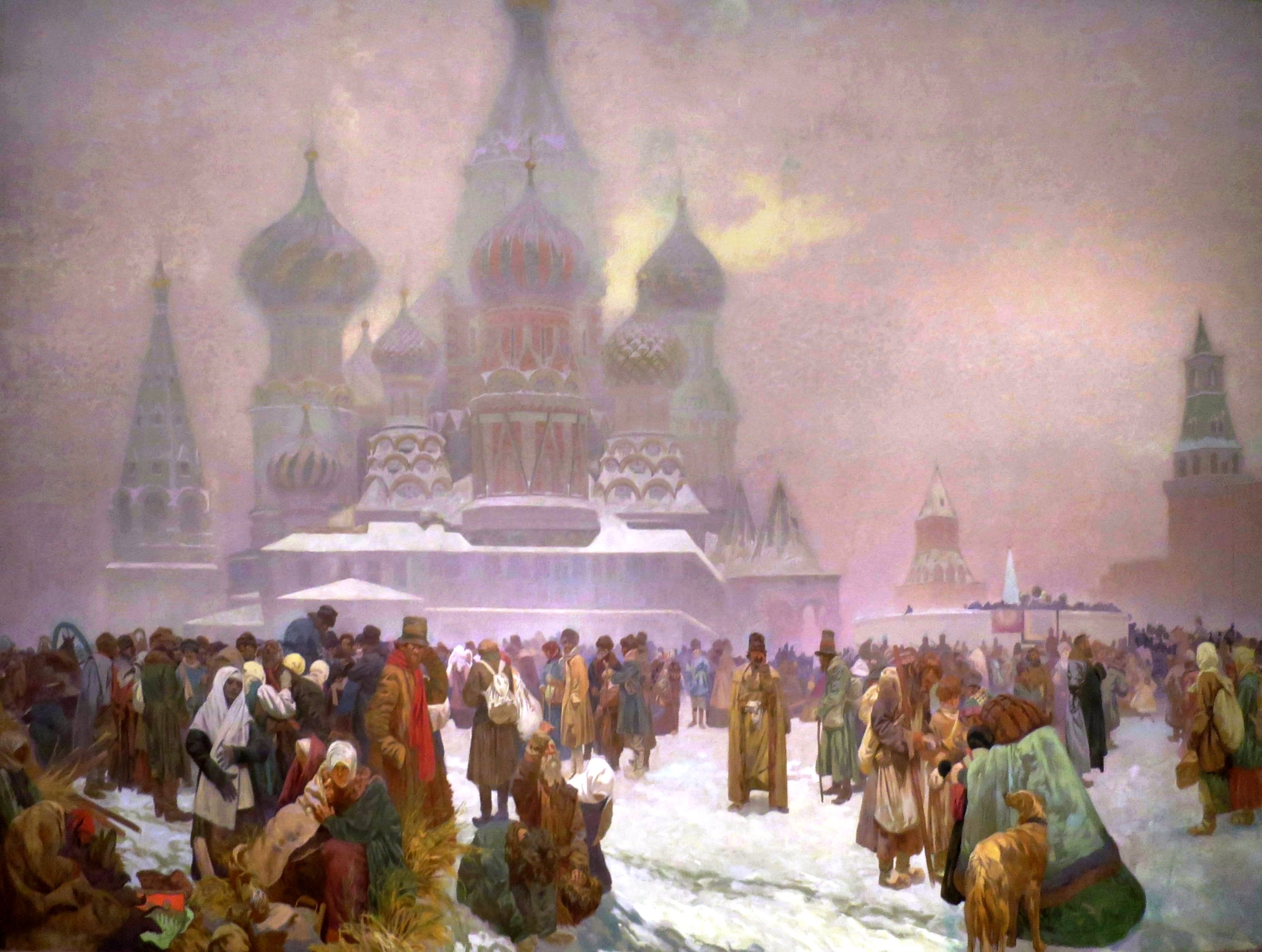 Frigjøringen av de russiske bøndene - Alphonse Mucha