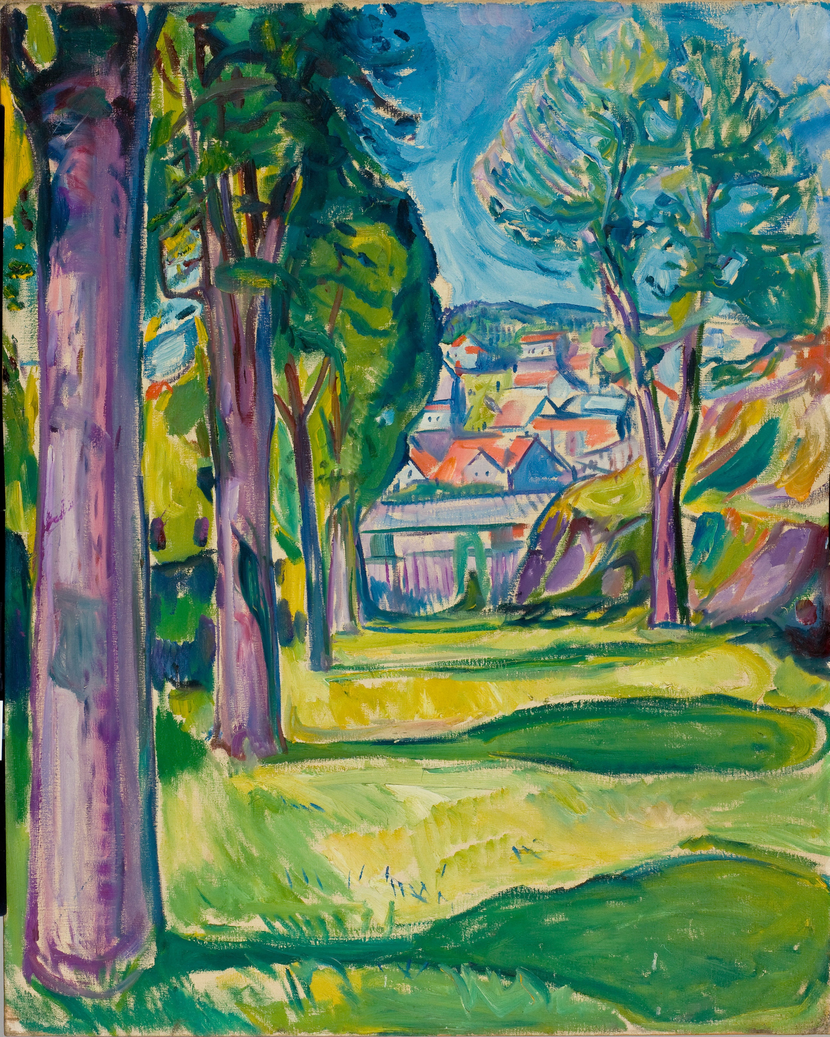 Reproduction du tableau « jardin à Kragerø - Edvard Munch » par Alpha Reproduction en peinture à l’huile