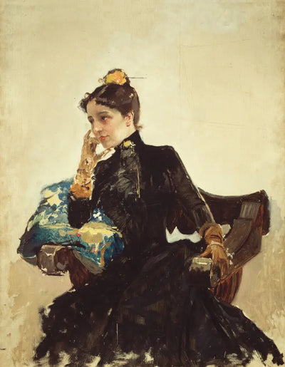 Reproduction du tableau « Clotilde García del Castillo - Joaquín Sorolla » par Alpha Reproduction en peinture à l’huile