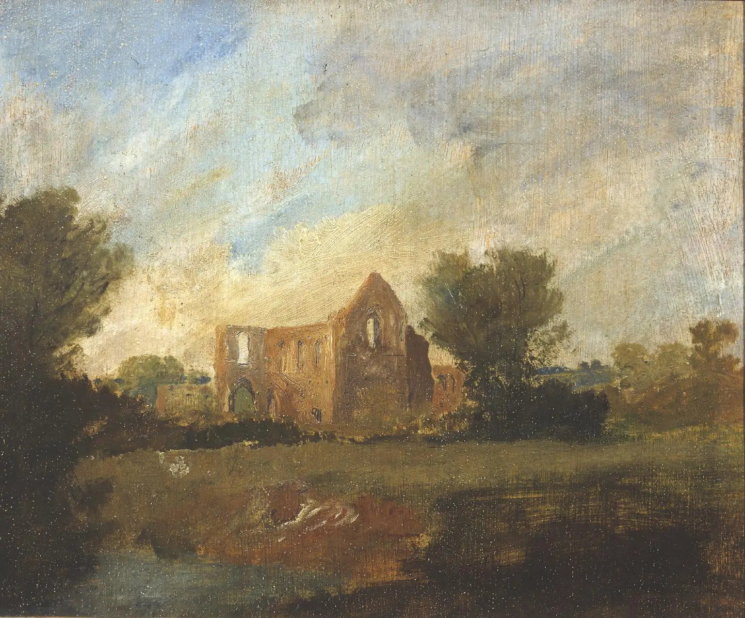 Reproduction du tableau « Newark Abbey - J. M. W. Turner » par Alpha Reproduction en peinture à l’huile