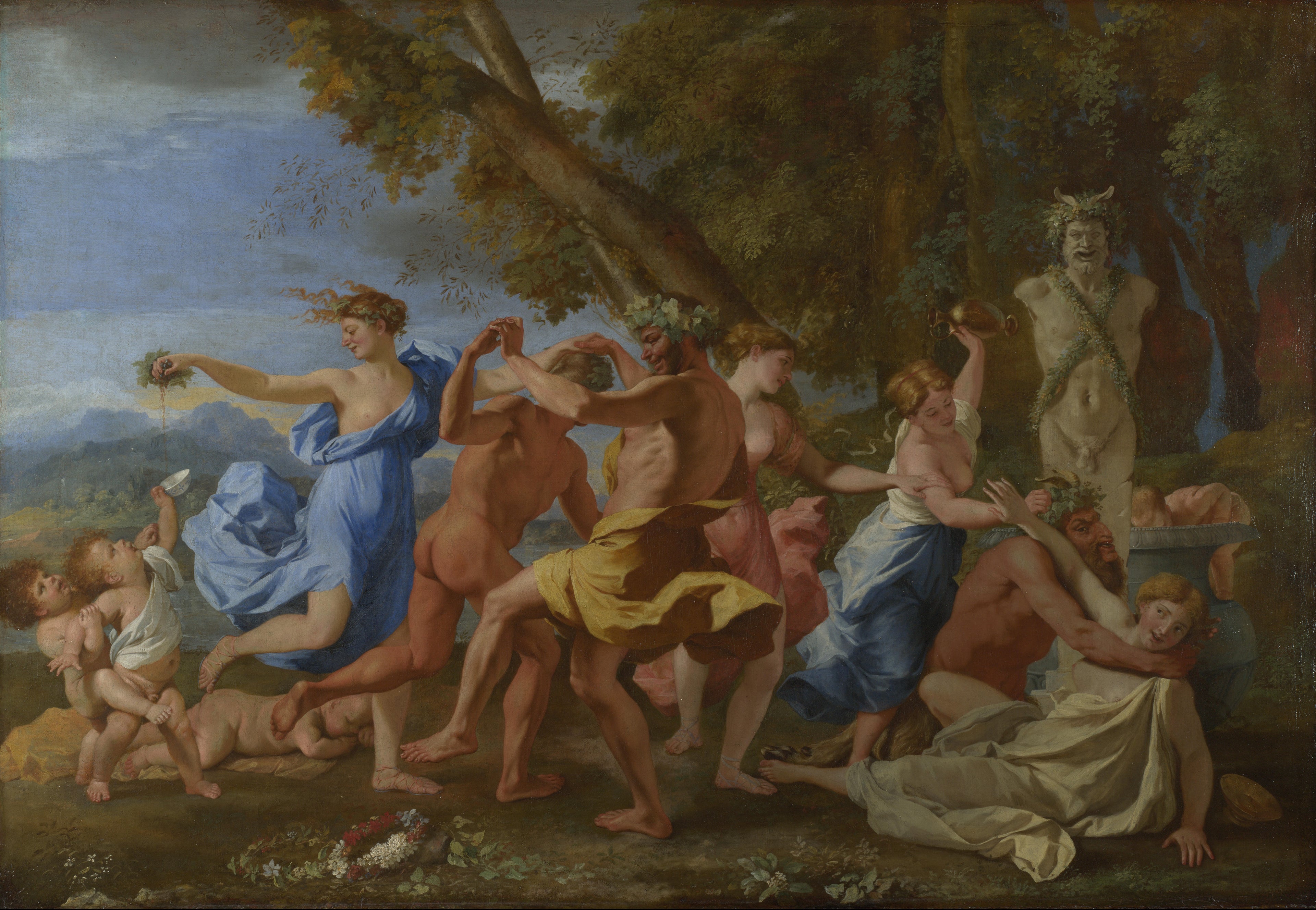 Bacchanale devant un terme - Nicolas Poussin