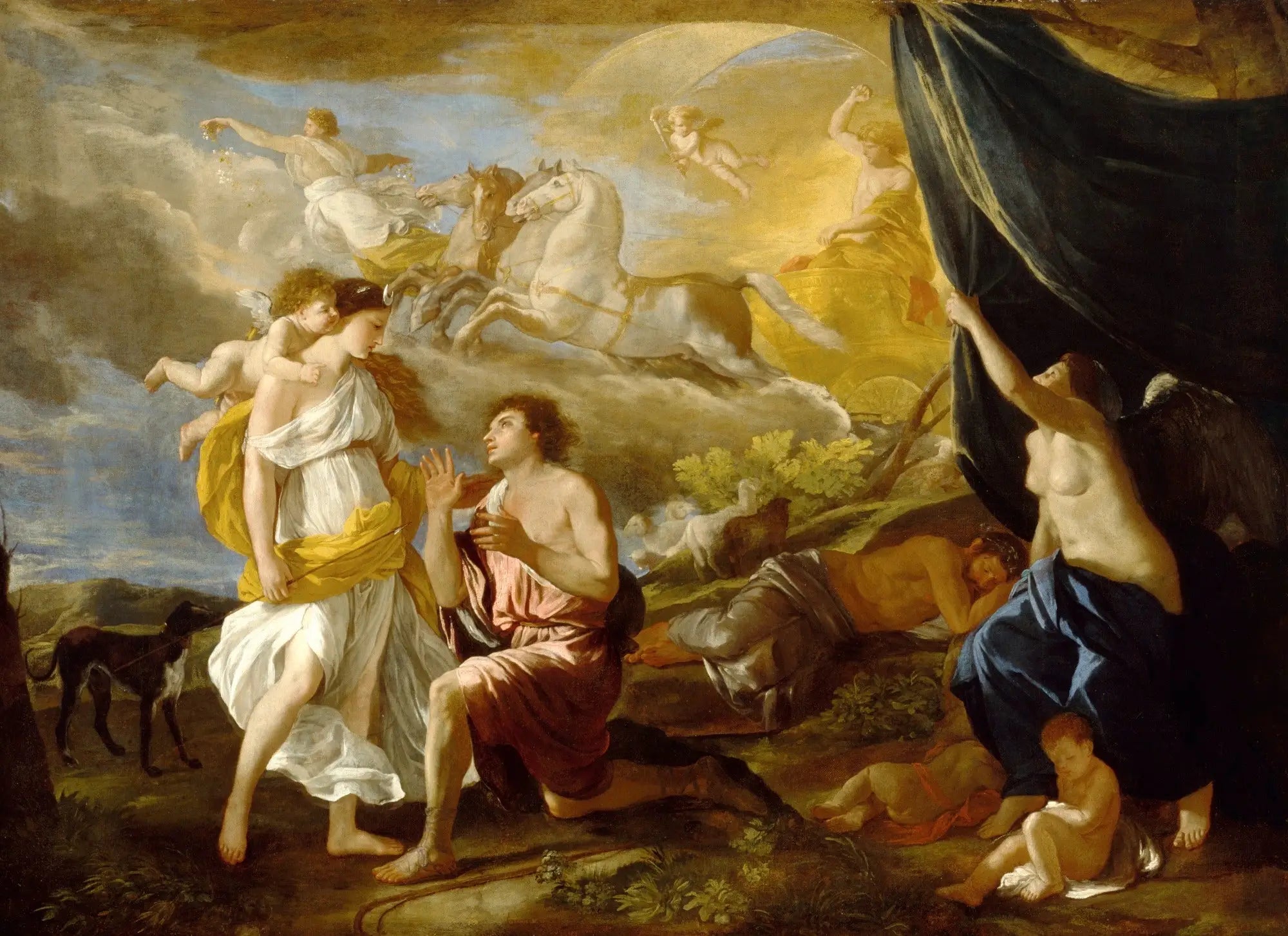Séléné et Endymion - Nicolas Poussin - Alpha Reproduction