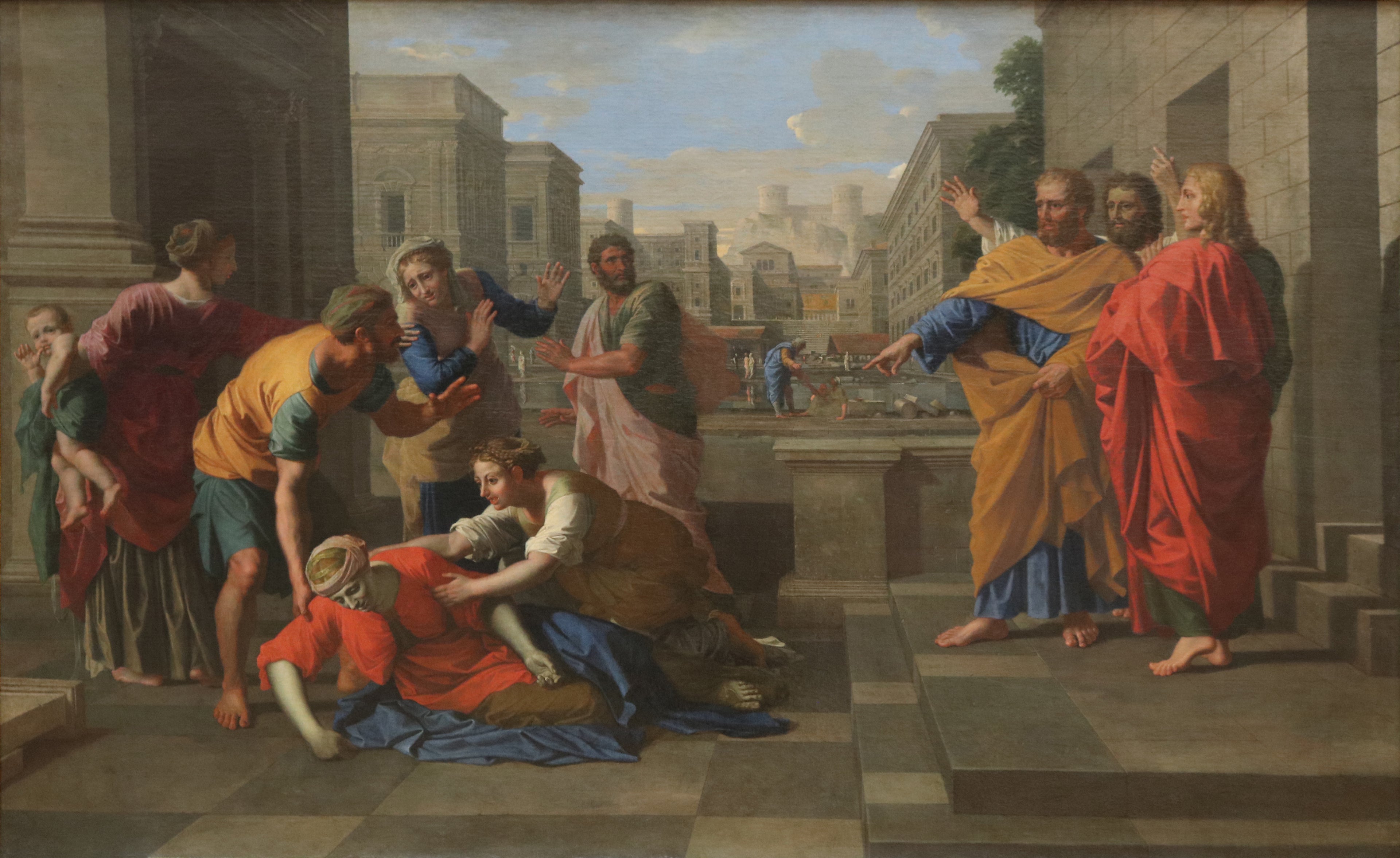 La Mort de Saphire - Nicolas Poussin