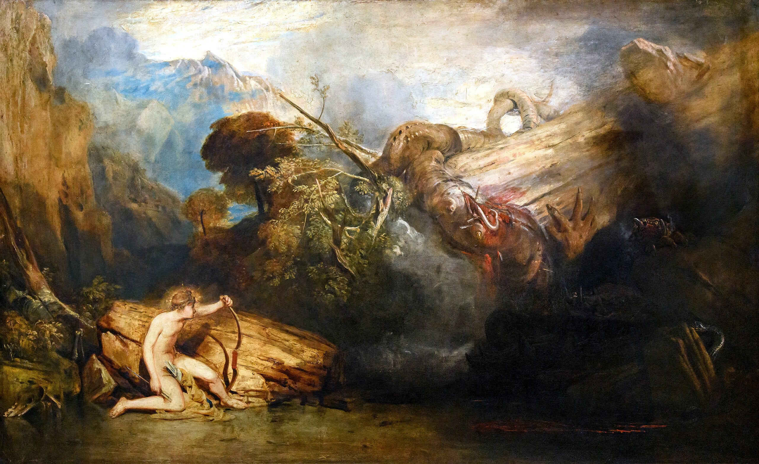 Apollon og pythonen - J. M. W. Turner