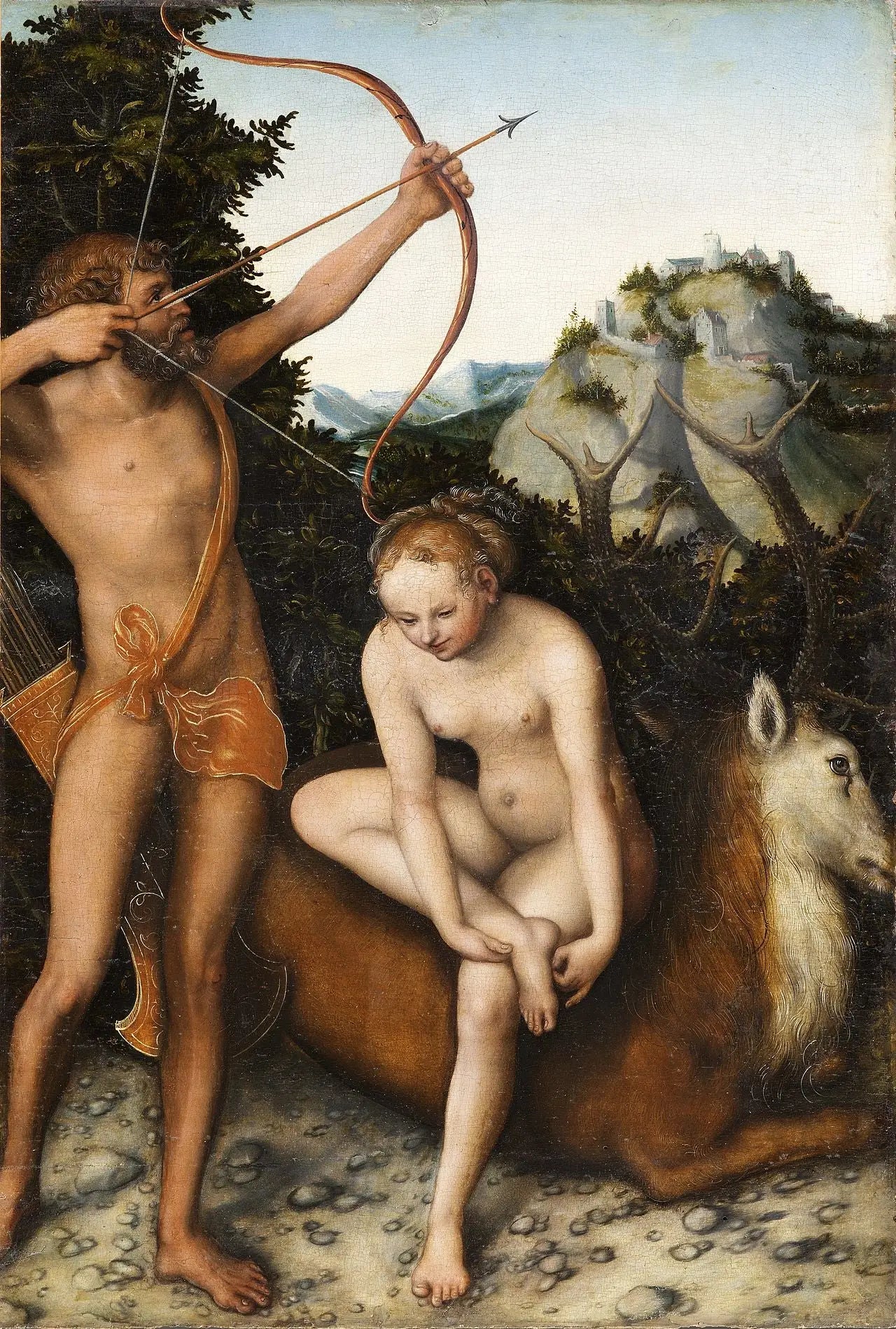 Apollon et Diane - Lucas Cranach the Elder - Alpha Reproduction