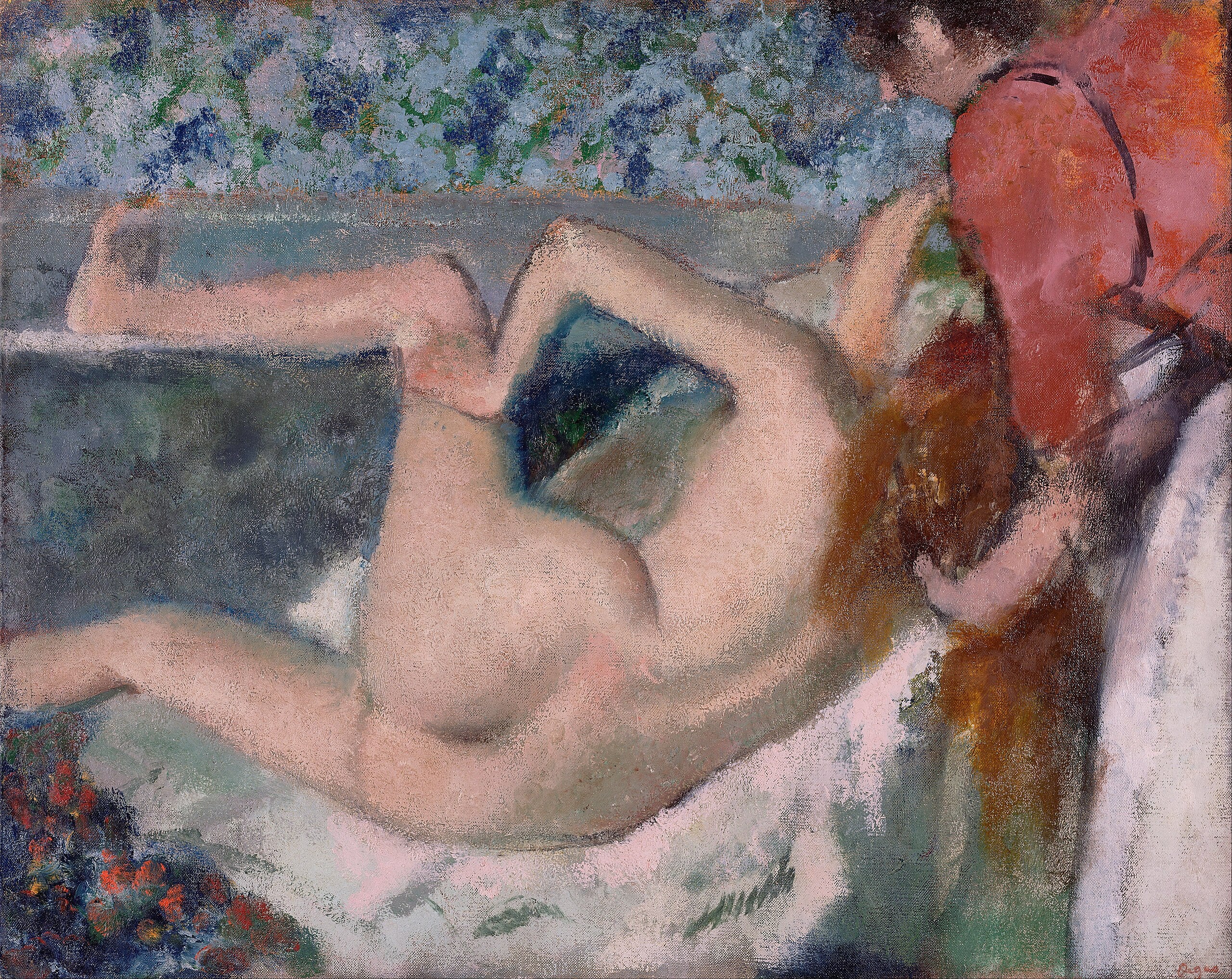 Reproduction du tableau « Après le bain - Edgar Degas » par Alpha Reproduction en peinture à l’huile