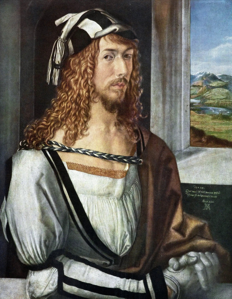 Selvportrett med hansker - Albrecht Dürer