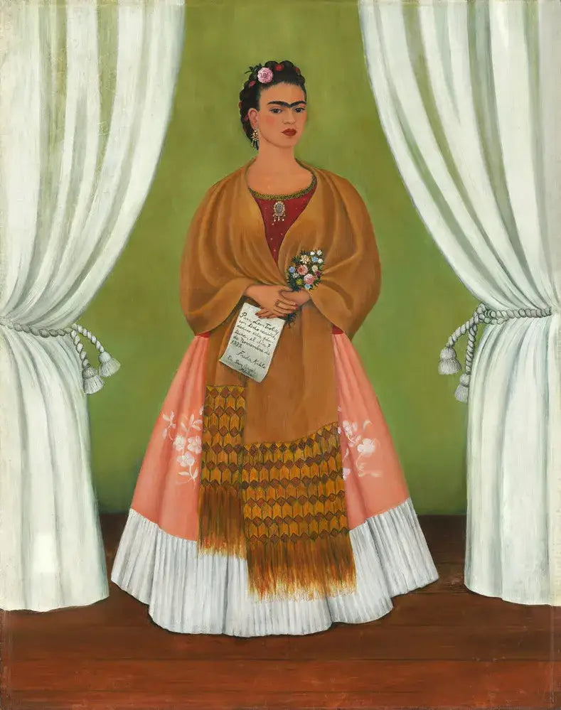 Selvportrett dedikert til Léon Trotski - Frida Kahlo