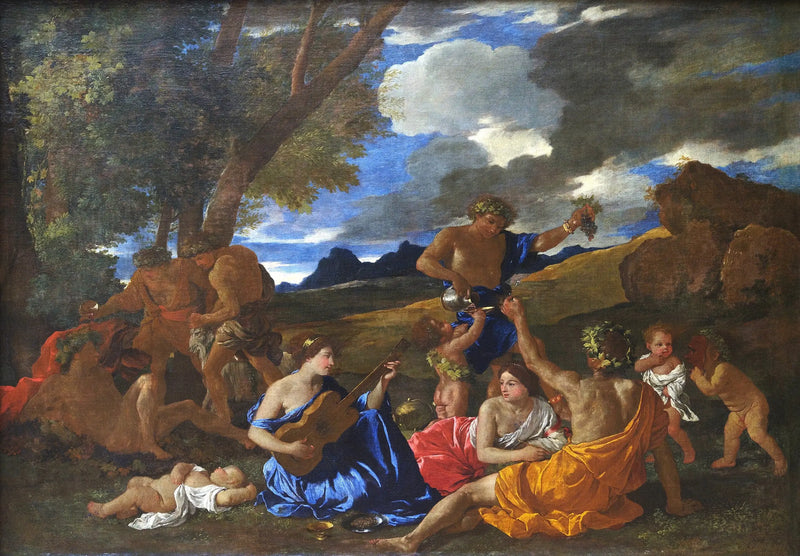 Bacchanale med gitarspilleren - Nicolas Poussin