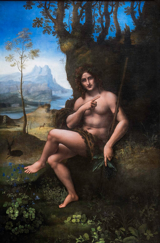 Reproduction du tableau « Bacchus - Léonard de Vinci » par Alpha Reproduction en peinture à l’huile