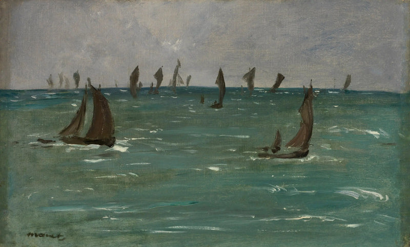 Båter i Berck-sur-Mer - Édouard Manet