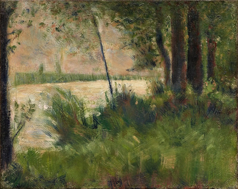 Gresskledde fjell - Georges Seurat