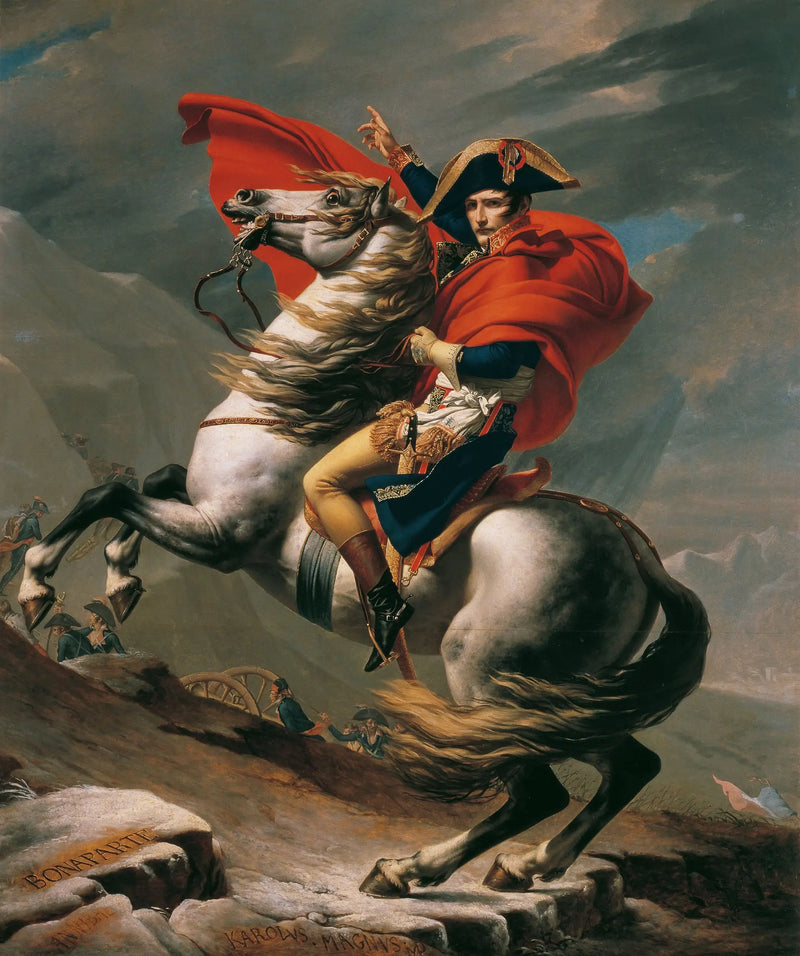 Bonaparte krysser Grand-Saint-Bernard - Jacques-Louis David