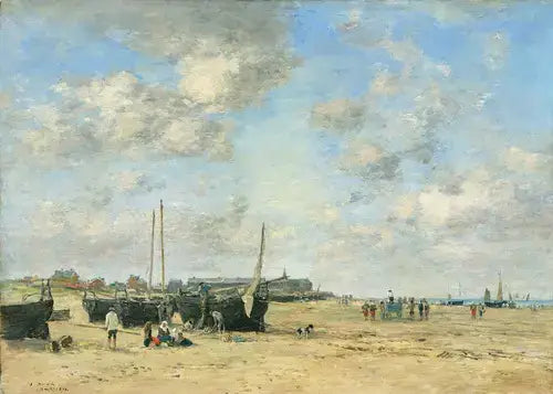 Kystlinje ved Berck - Eugène Boudin
