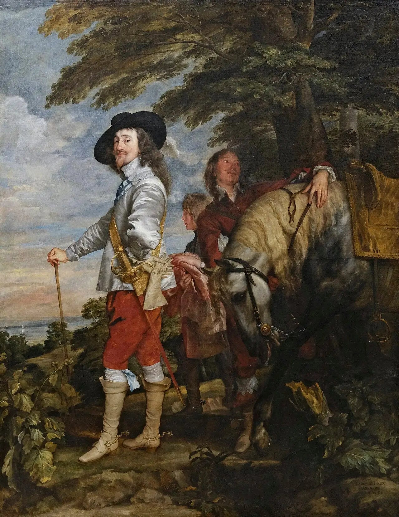 Charles Ier à la chasse - Antoine van Dyck - Alpha Reproduction