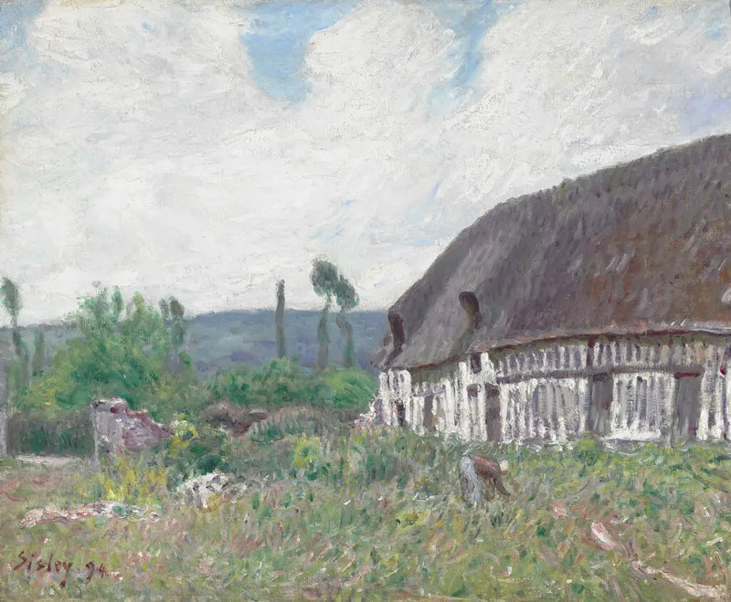 Hytte i Normandie - Alfred Sisley