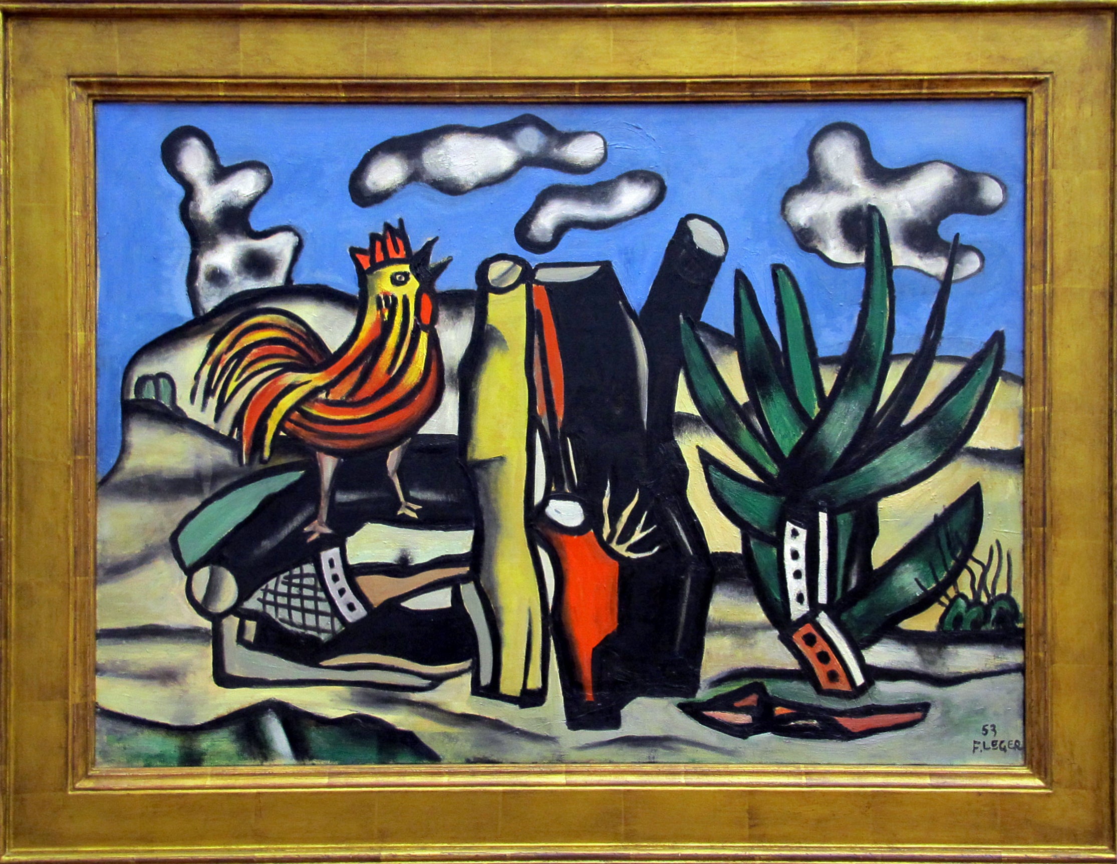 Coq rouge et ciel bleu - Fernand Léger