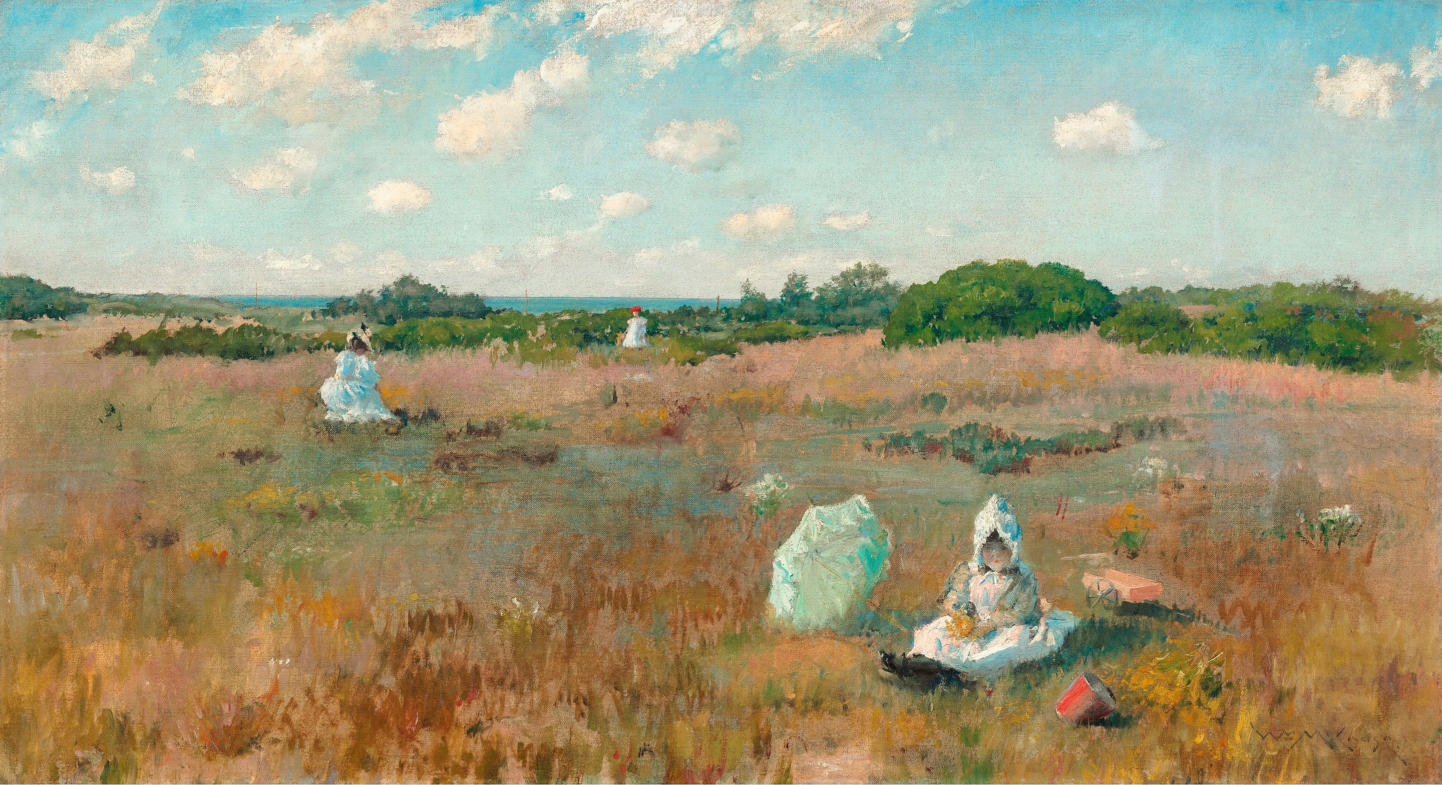 Cueillette de fleurs d'automne - William Merritt Chase