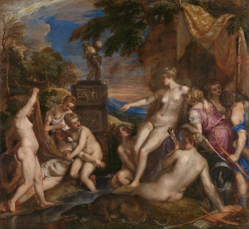 Diane og Callisto - Titian