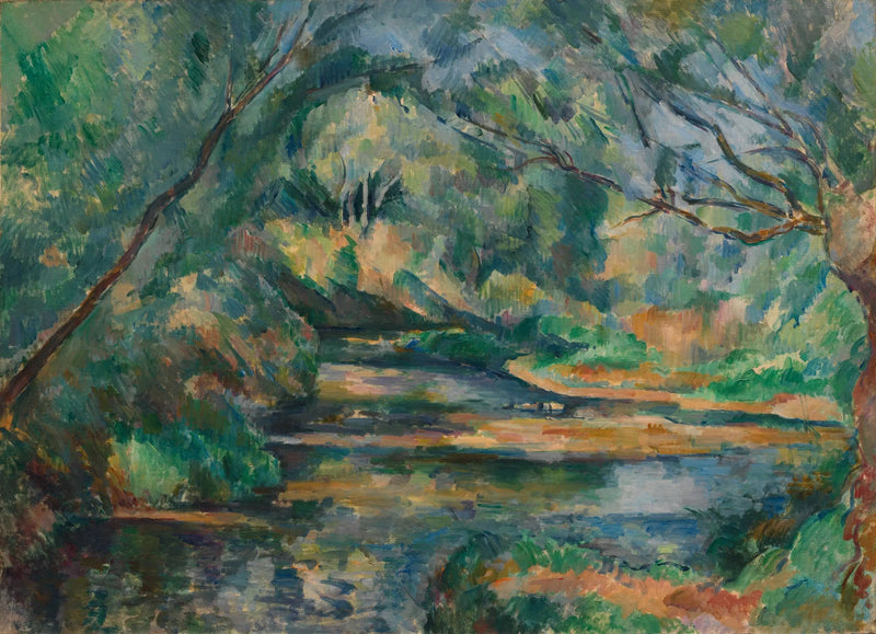 Rennende vann i skogbunnen - Paul Cézanne