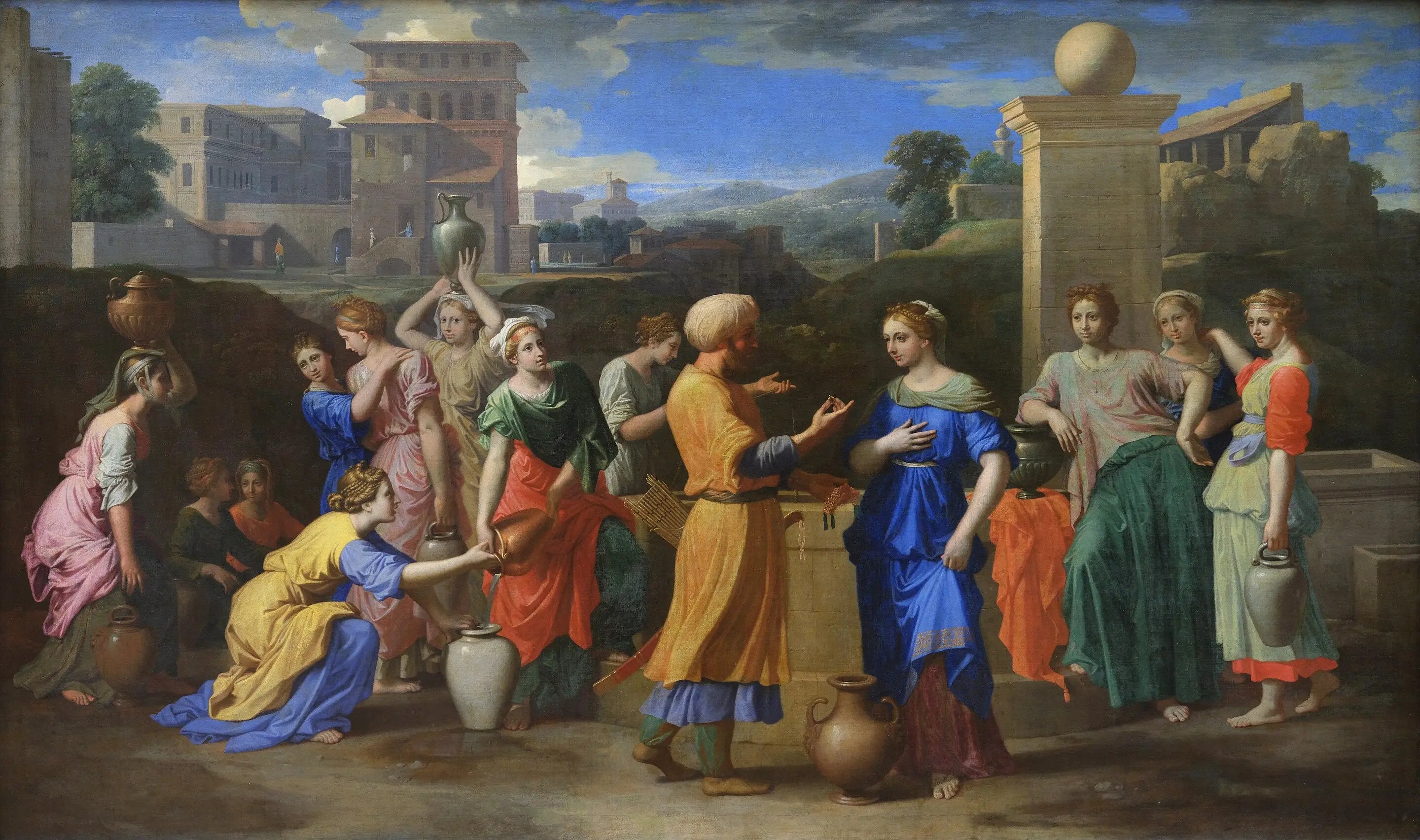 Éliézer et Rebecca - Nicolas Poussin - Alpha Reproduction
