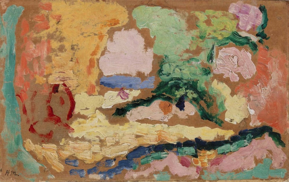 Reproduction du tableau « Esquisse pour Le Bonheur de vivre - Henri Matisse » par Alpha Reproduction en peinture à l’huile