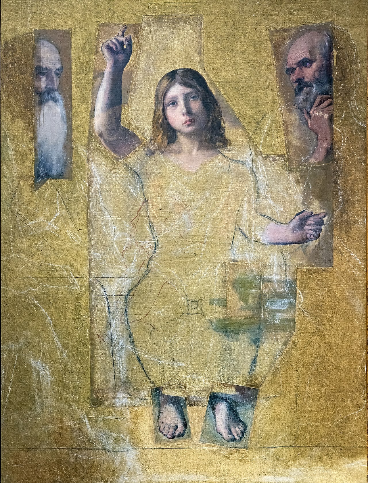 Studier for Jesus blant doktorene - Jean-Auguste-Dominique Ingres