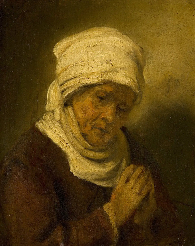 Kvinne i bønn - Rembrandt
